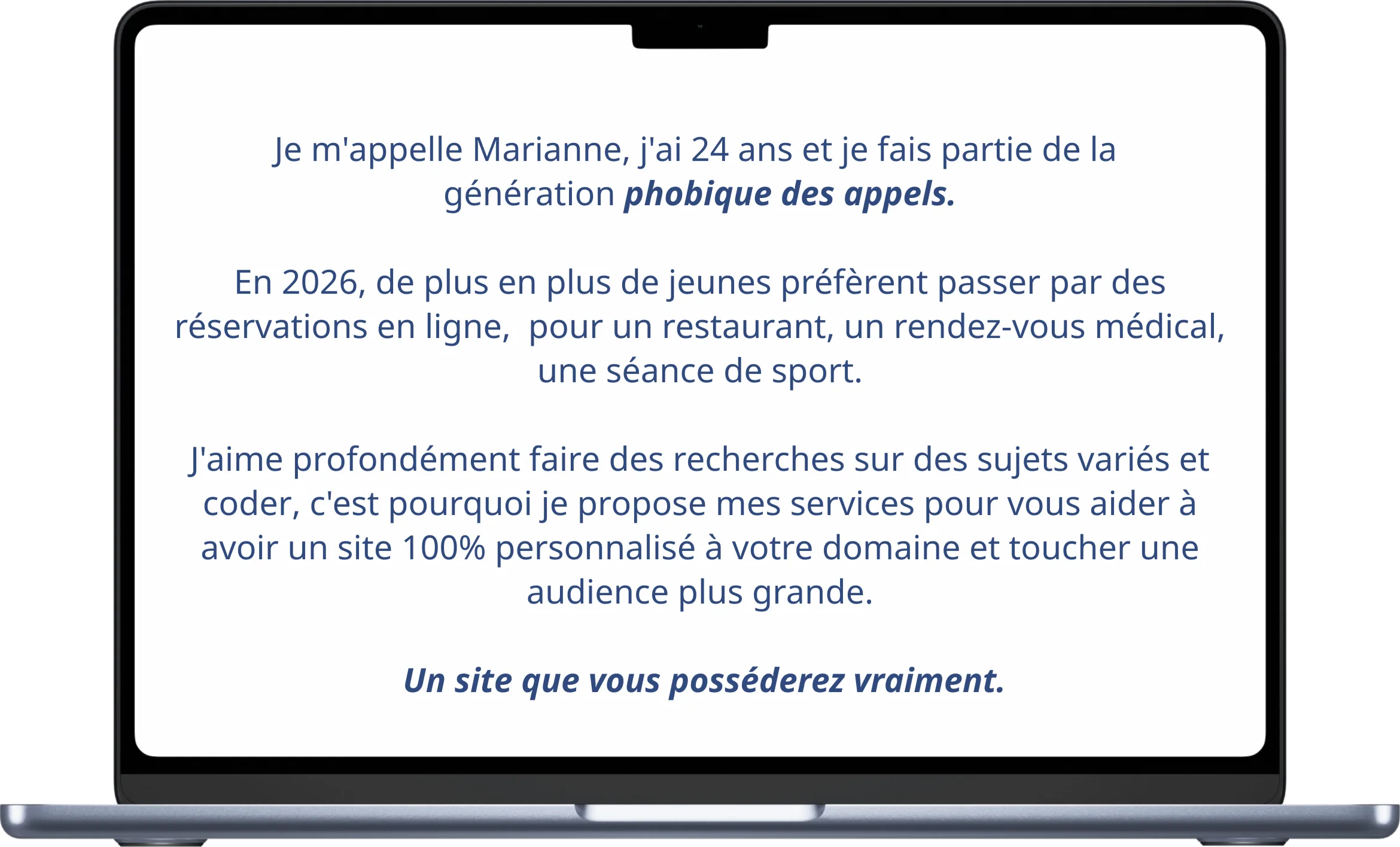 Aperçu du site